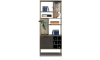 H&H - Lamego - Industriel - bibliotheque 70 cm - 1-porte + 6-niches + 6-ranges bouteilles