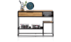 H&H - Lamego - Industriel - console 110 x 35 cm - 1-tiroir + 2-niches