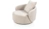 Henders and Hazel - Elise - draaifauteuil met poef - stof Cloudy