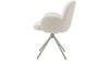 XOOON - Jaxon - chaise a accoudoirs - pietement Silk Grey - pivotante - tissu Brioni