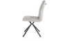 H&H - Noé - Industriel - chaise - 4-pieds graphite - combi tissu Luton / Pala + poignee