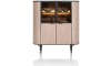 XOOON - Aramon - armoire 125 cm. - 2-portes + 2-portes en verre (+ LED)