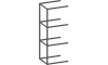 XOOON - Modulo - Minimalistisch design - aanbouwrek 45 cm - 3 nivo&#39;s hoog - 1 staander