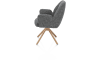 XOOON - Baya - armstoel - draaibaar - naturel - pocketvering - stof Sevilla
