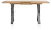H&H - Brasilia - Industriel - table de bar à rallonge 140 (+ 50) x 90 cm (hauteur: 92 cm)