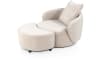Henders and Hazel - Elise - draaifauteuil met poef - stof Cloudy