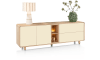 Henders & Hazel - Caserta - Sideboard 230 cm, 2 Türen, 2 Schubladen, 2 offene Fächer, Eichenfurnier/Lack