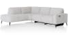 XOOON - Carini - Sofas - Ecksofa 2,5 Sitzer Armlehne rechts elektrisch + Ottomane links - Vada Ivory