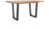 H&H - Brasilia - Industriel - table de bar à rallonge 140 (+ 50) x 90 cm (hauteur: 92 cm)