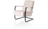 H&H - Cronos - Pur - fauteuil accoudoir en metal noir