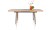H&H - Édimbourg - table à rallonge 160 (+ 50) x 110 cm