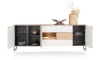 XOOON - Lindfield - dressoir 240 cm. - 3-deuren + 3-laden + 1-niche (+ LED)