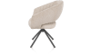 Henders & Hazel - ISLA - chaise à accoudoirs - pivotant - graphite - tissu Valencia