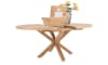 H&H - Bukavu - table à rallonge 150 (+ 40) x 130 cm - ovale - pied bois central