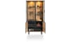 Happy@Home - Ostrava - Industrieel - vitrine 100 cm - 2-glasdeuren + 2-deuren (+ LED)