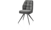 H&H - Ceylan - chaise - piétement graphite - confort ressorts - tissu Calabria