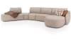 XOOON - Merano - Banken - hoekbank rechts - Stof Luton