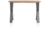 H&H - Brasilia - Industriel - table de bar 130 x 90 cm (hauteur: 92 cm)