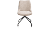 XOOON - Mats - Stuhl - Rollen - rough off black - Pala cognac + Luton kupfer
