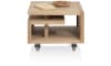 H&H - Cracovie - table d'appoint 60 x 60 cm. - pieds & roues inclus