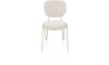 XOOON - Joan - Esszimmerstuhl, Stoff Luton, Gestell Metall creme