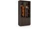 H&H - Beatrice - armoire 100 cm - 1-porte de verre + 2-portes + 4-niches (+ LED)
