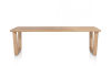 Henders and Hazel - Nyborg - eetkamertafel 230 x 100 cm - rechte zijkant - V-poot hout