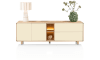 Henders & Hazel - Caserta - Sideboard 230 cm, 2 Türen, 2 Schubladen, 2 offene Fächer, Eichenfurnier/Lack