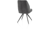 H&H - Ceylan - chaise - piétement graphite - confort ressorts - combi Calabria/Vada