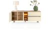 Henders & Hazel - Caserta - Sideboard 200 cm, 2 Türen, 2 Schubladen, 2 offene Fächer, Eichenfurnier/Lack