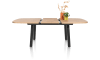 H&H - Édimbourg - table à rallonge 160 (+ 50) x 110 cm