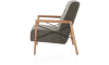 H&H - Cronos - Pur - fauteuil avec accoudoir en bois vintage clay / white / black