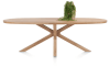 H&H - Bukavu - table 240 x 110 cm - ovale - pied bois central