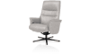 Henders and Hazel - Lotis - relaxfauteuil met poef - stof Pala