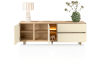 Henders & Hazel - Caserta - Sideboard 230 cm, 2 Türen, 2 Schubladen, 2 offene Fächer, Eichenfurnier/Lack