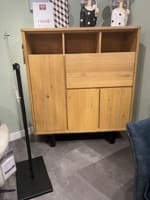 ARMOIRE 125 CM 3 PORTES + 1 PORTE RABATTANTE + 3 NICHES + LED