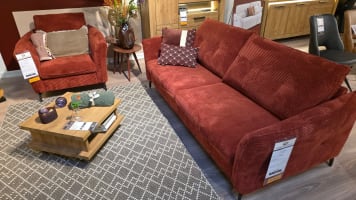 CANAPE 3 PLACES + POUF