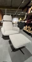 Relaxfauteuil inclusief poef