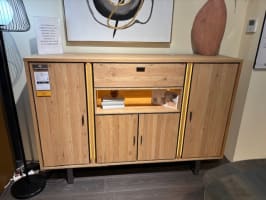 Dressette 180 cm - 4-portes + 1-tiroir + 1-niche (LED + variateur)