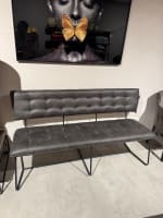 eetkamer-bankje 160cm - zwart frame - Corsica