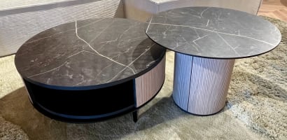 LOT DE 2 TABLES BASSES ARAMON