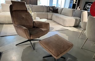 Fauteuil + Hocker Salerno