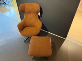 Fauteuil Noora met hocker