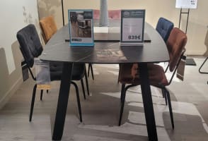 Table 180cm effet marbré