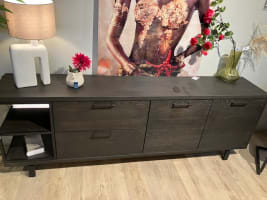 Buffet 230 cm - 2 portes + 2 tiroirs + 2 niches (+LED)