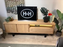 buffet bas 180 cm - 2-portes + 1-tiroir + 1-niche (+ LED) Meubles