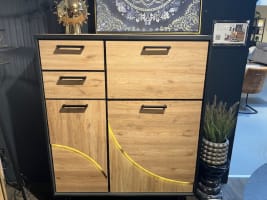 Buffet haut 120 cm - 2-portes + 2-tiroirs + 1-porte rabattante (+ LED)