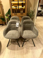 LOT DE 4 FAUTEUILS PIVOTANT TOM