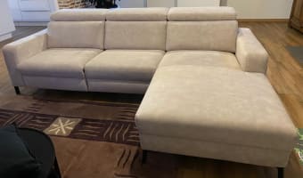 CANAPE 2,5PL + MERIDIENNE DROITE