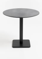 Brest table de bistrot stone anthracite D80cm